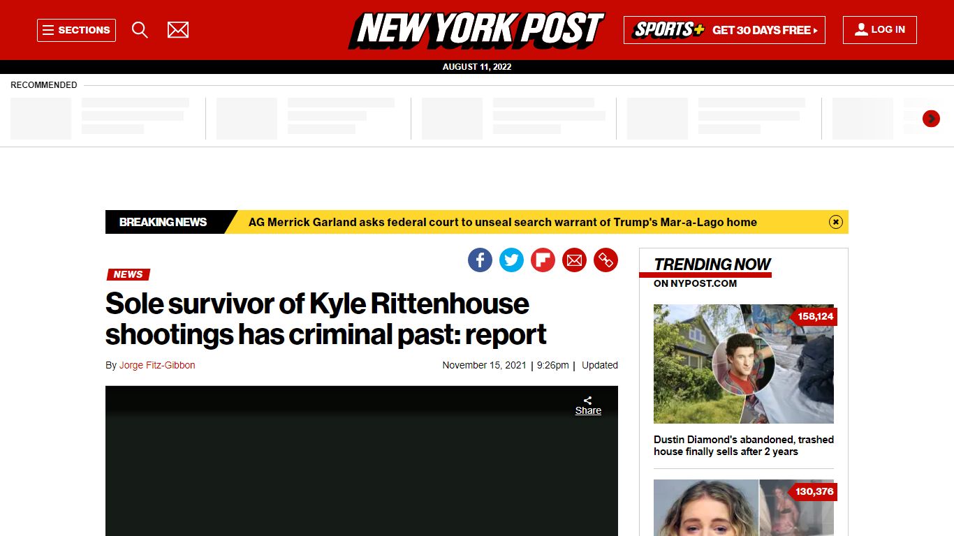 Sole survivor of Rittenhouse shootings has criminal past ...